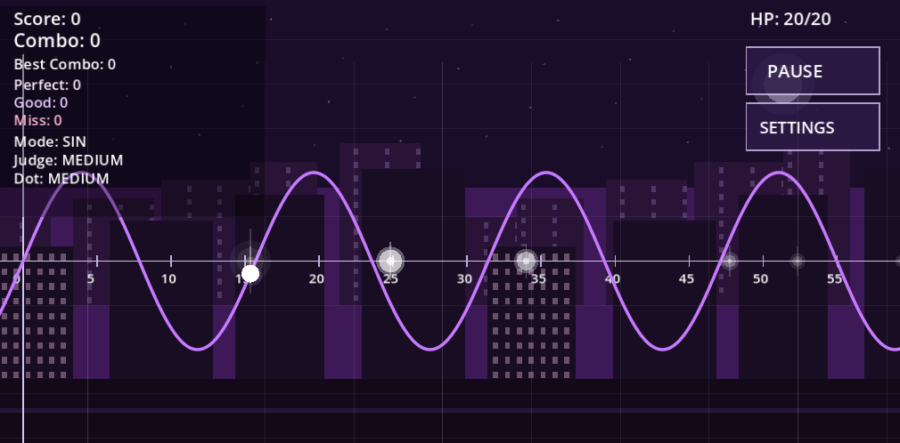 Rhythm Graph sin mode screenshot