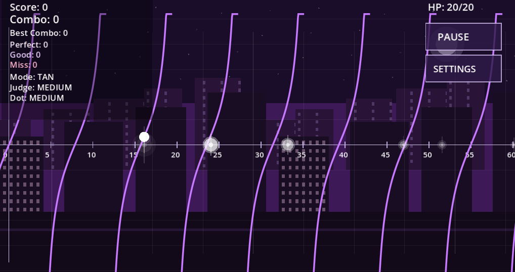 Rhythm Graph tan mode screenshot